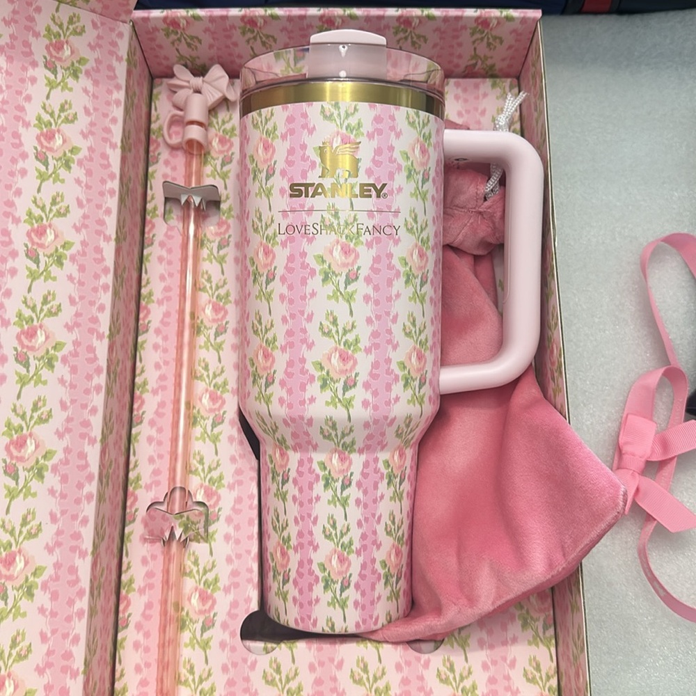 LoveShackFancy Pink Floral Bath Collection